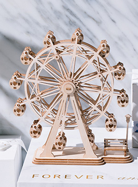 robotime若态造物集手工DIY模型3d立体木制拼装拼图摆件男孩礼物