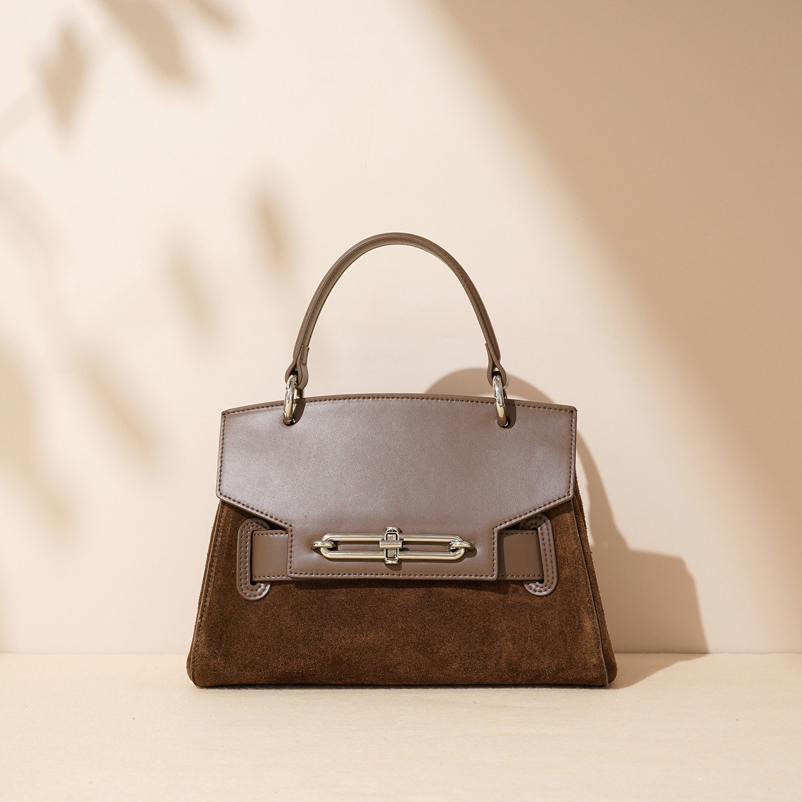 2025新款百搭真皮凯莉包女士高级轻奢单肩包通勤简约手提女包包,箱包皮具/热销女包/男包,手拿包,淘宝优惠券,粉丝福利购,淘宝优惠卷