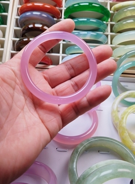 天然正品西安芙蓉玉手镯细圆条冰花芙蓉玉兵马俑华清池同款玉手镯