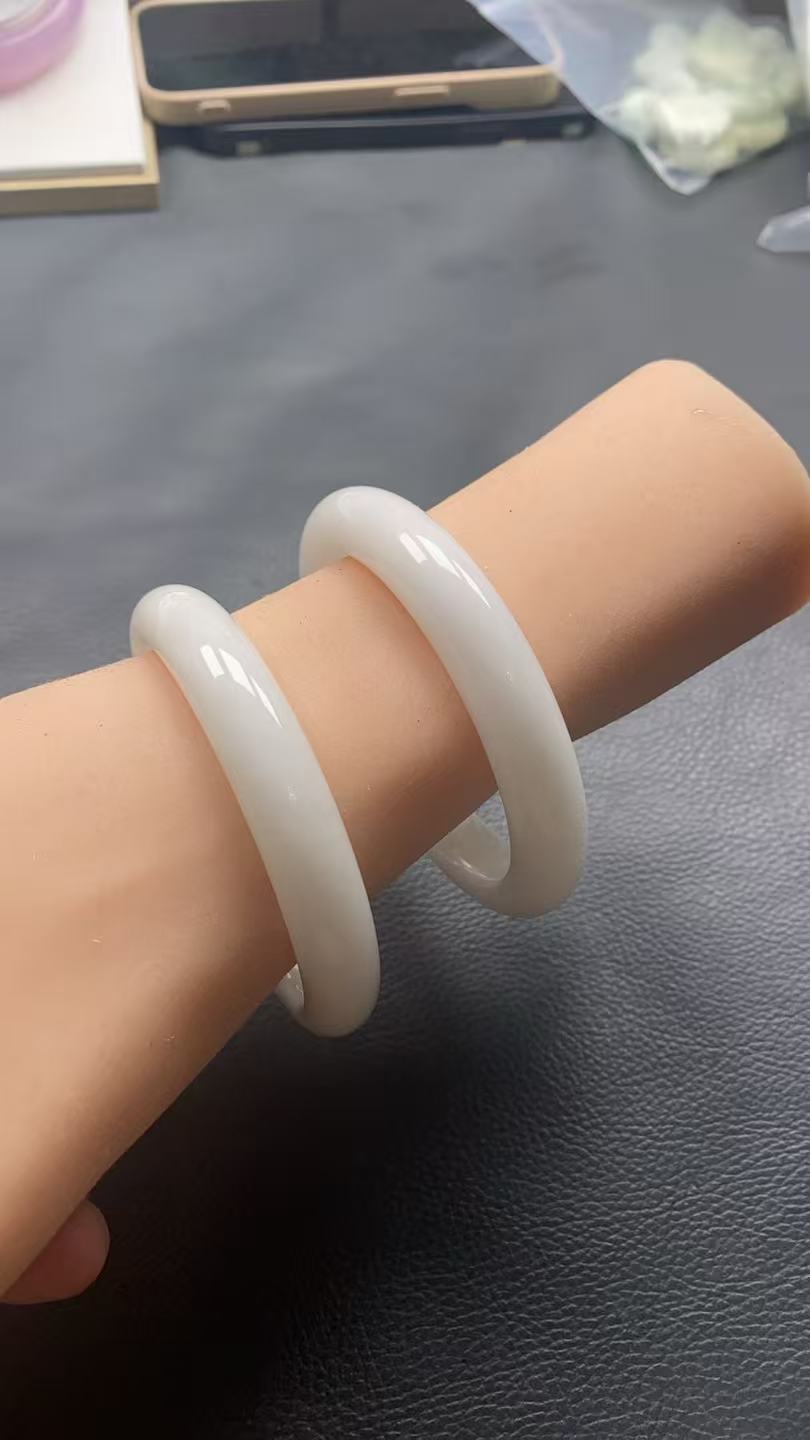 兵马俑同款陕西西安活玉蓝田玉手镯  天然正品玉石玉镯子  送证书