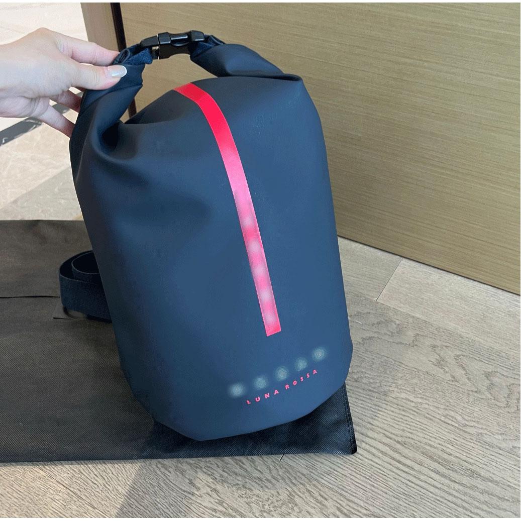 航海包深蓝色健身出差旅行包特酷单肩包大容量收纳包休闲水桶包潮