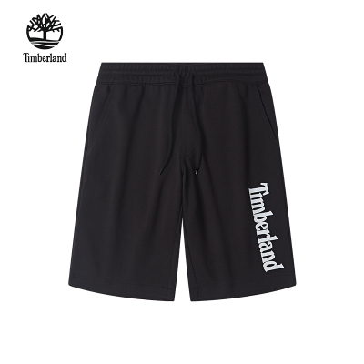 美国TIMBERLAND添柏岚/天木兰男休闲运动松紧短裤印花宽松5分裤