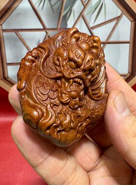 枣木龙挂件手把件把玩男士挂件实木雕刻木雕文玩老料量大