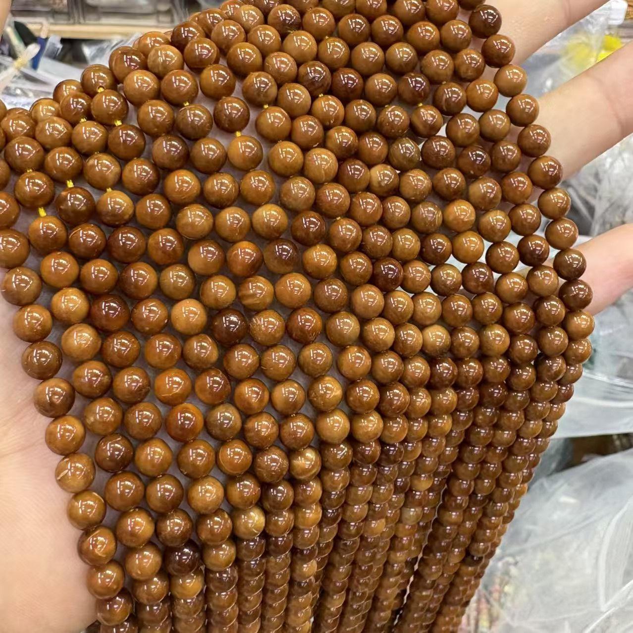 库克108颗文玩手链diy配件配饰雕刻手串佛珠链多宝库克雕刻