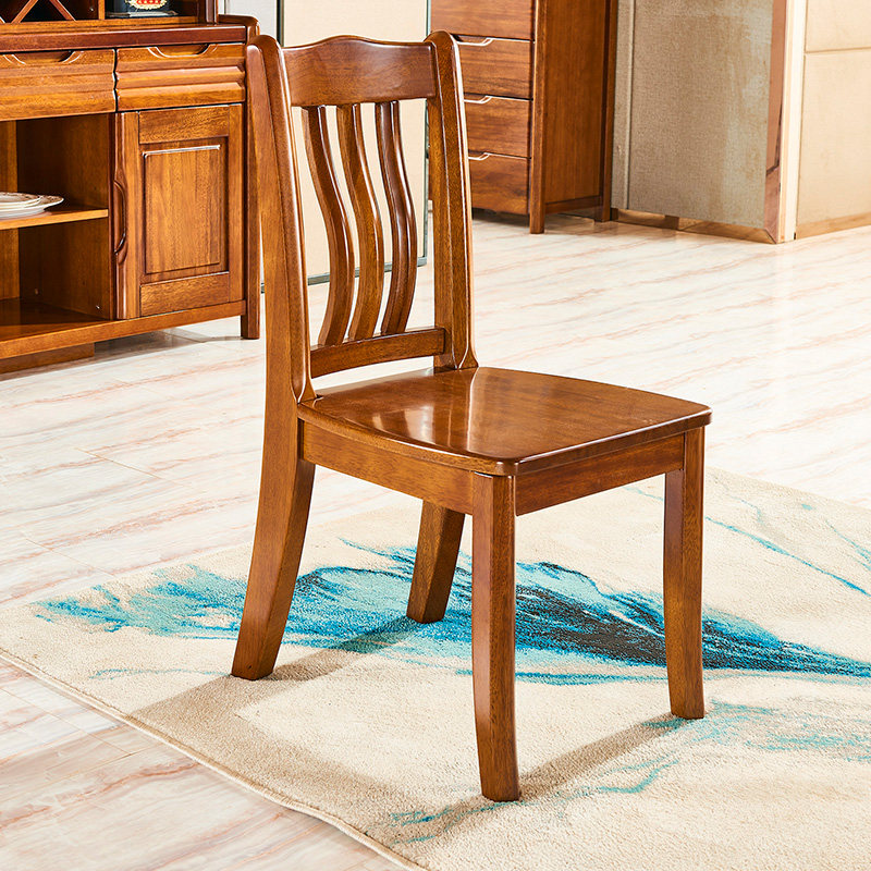 胡桃木餐椅纯实木椅子书椅休闲靠背椅简约现代家具餐厅椅中式家具