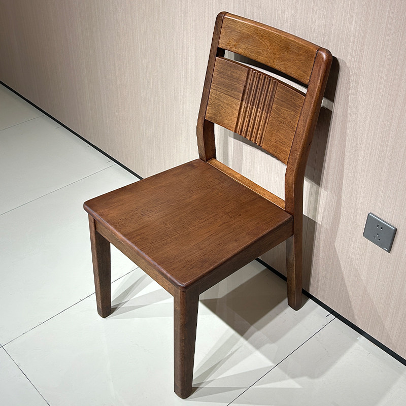 全实木椅子高靠背椅现代简约餐厅家用餐椅休闲书椅办公椅整装新款