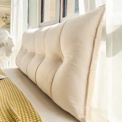 家用床头软包靠背加厚卧室床上靠枕长条护腰可拆洗实木床防撞靠垫