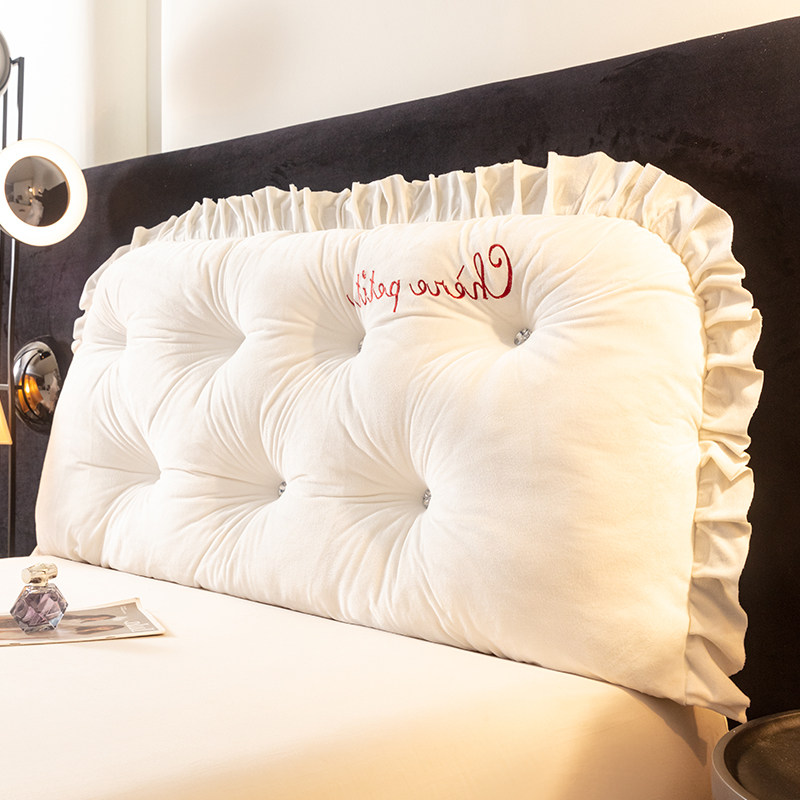 优雅床头靠垫卧室床上玩手机靠枕乳白榻榻米靠背飘窗软包可拆洗,居家布艺,床头靠垫,淘宝优惠券,粉丝福利购,淘宝优惠卷
