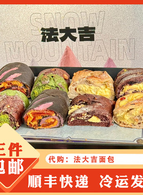 代购法大吉面包代购开心果乳酪核桃马里奥咸蛋黄芋泥桑葚乳酪欧包