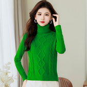 毛衣女加厚保暖冬季 内搭打底衫 2025新款 修身 小个子针织衫 高领短款