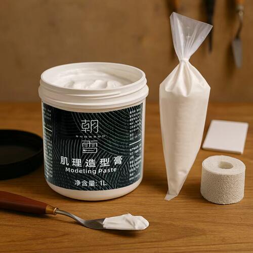 朝雪浮雕壁画肌理膏丙烯塑形