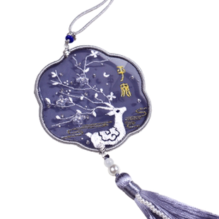 钥匙扣醒狮材料包香囊荷包送男友初学护身福平安符刺绣diy手工