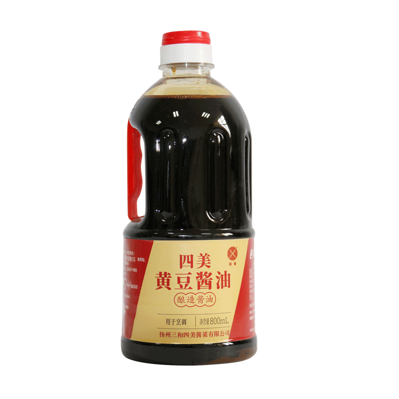 扬州特产四美黄豆酱油800ML调味品黄豆酿造酱油鲜味调料