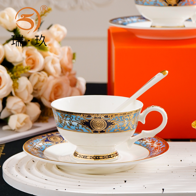 欧式骨瓷两杯两碟咖啡具礼盒送礼