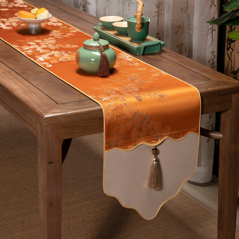轻奢桌旗中式禅意床旗餐桌布艺客厅茶几巾盖布防尘长条桌布定制,居家布艺,桌旗,淘宝优惠券,粉丝福利购,淘宝优惠卷