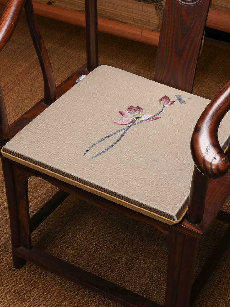 红木沙发椅子垫新中式防滑实木太师椅座垫中国风圈椅餐椅茶椅垫子
