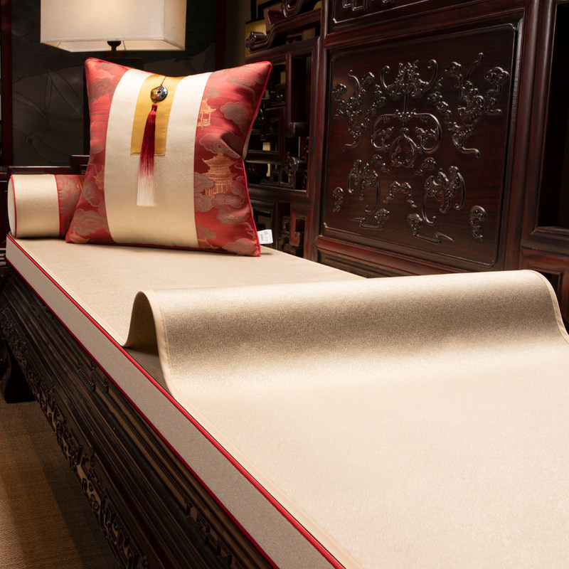 红木沙发巾新中式沙发坐垫巾防滑四季通用实木座垫套罩家用定制