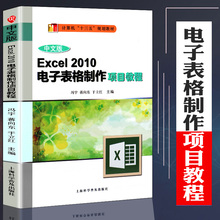 中文版 2010电子表格制作项目教程 Excel Excel文员计算机电脑软件基础知识新手入门函数表格制作教程书籍办公自动化实用教材书
