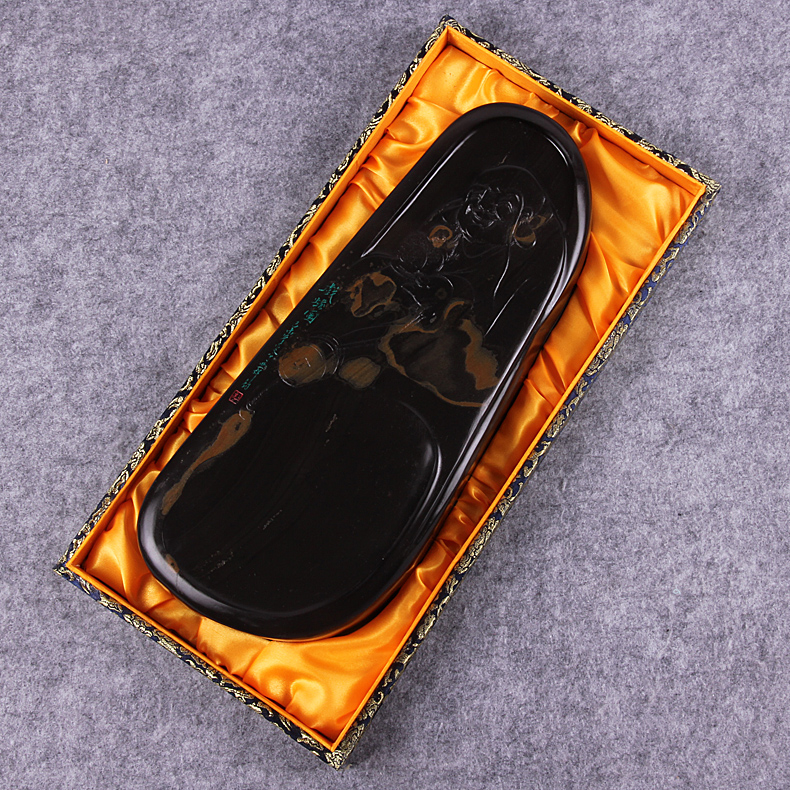 手工原石毛笔书法用品安徽歙砚