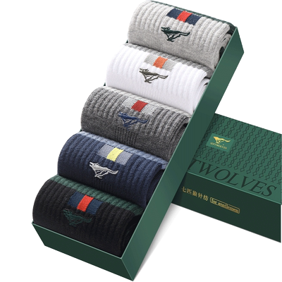 七匹狼袜子男纯棉抗菌运动袜