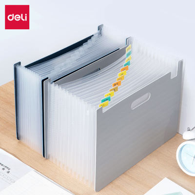 得力13格A4立式大容量风琴包