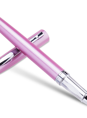 得力(deli)EF暗尖优调矫姿钢笔 正姿笔 签字笔金属学生练字墨水笔 黑色S272