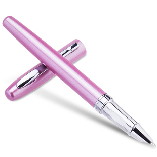 签字笔金属学生练字墨水笔 得力 正姿笔 EF暗尖优调矫姿钢笔 黑色S272 deli