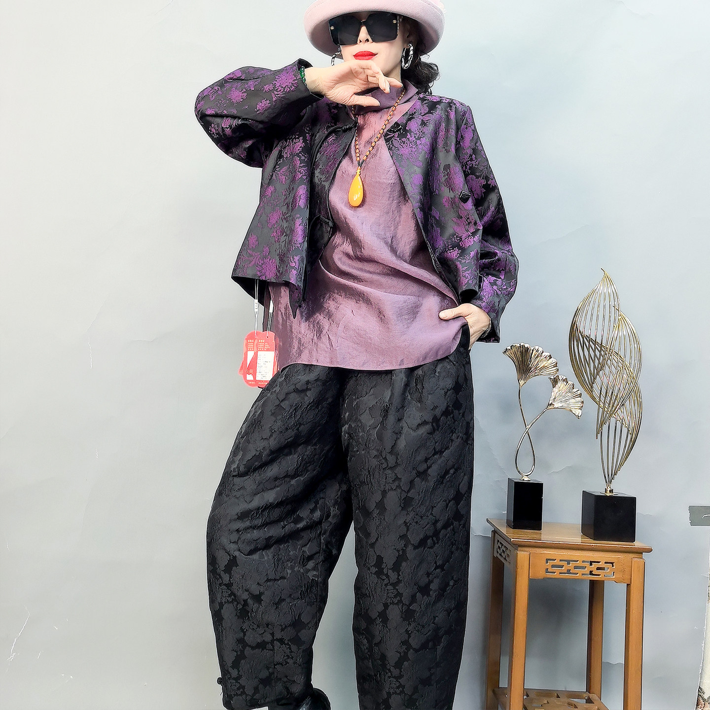 959时尚气质百搭优雅高端休闲透气拉风宽松女士休闲裤子 - 自然风欧洲站出品