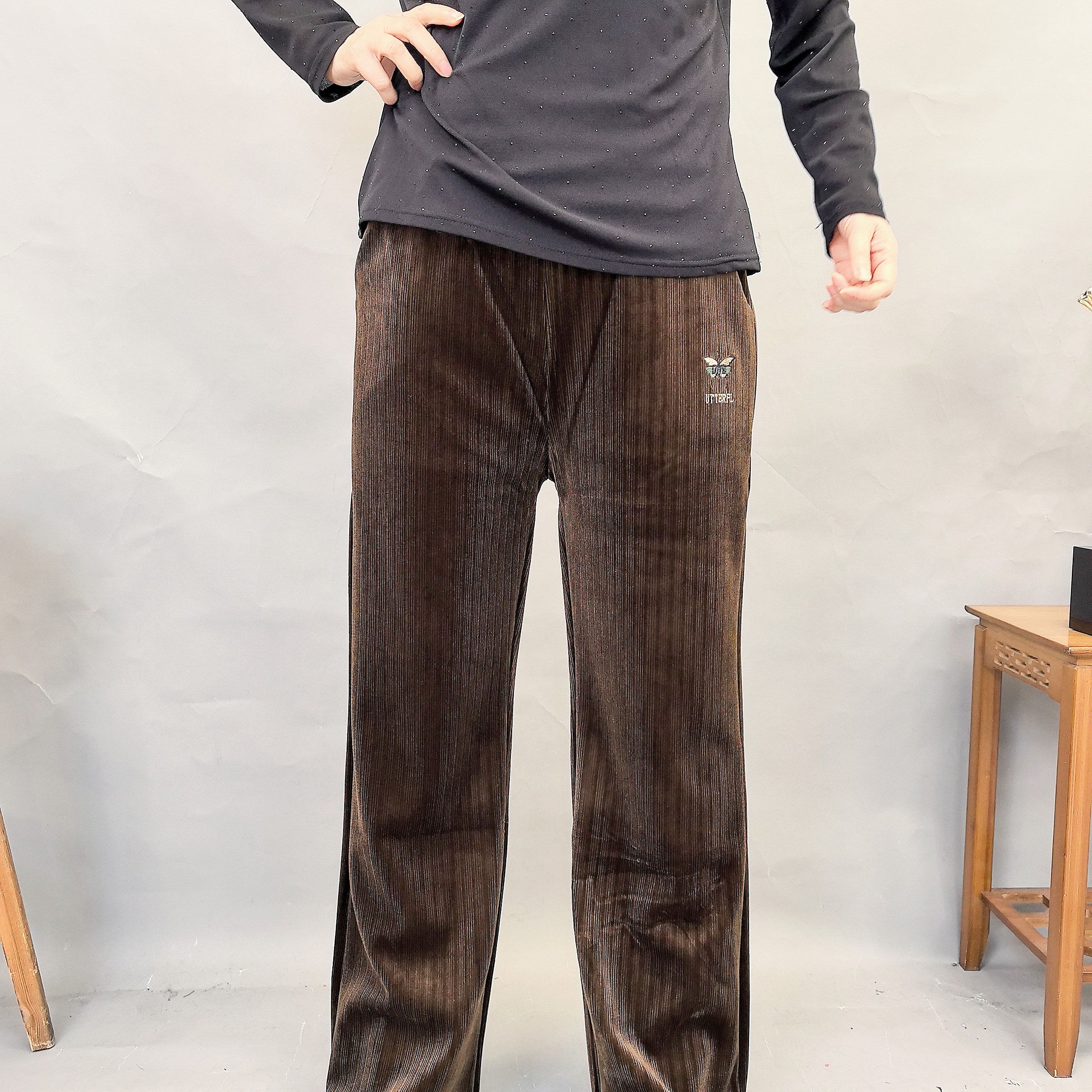 2103爆款休闲减龄百搭时尚抽绳秋冬新款直筒裤子,女装/女士精品,休闲裤,淘宝优惠券,粉丝福利购,淘宝优惠卷