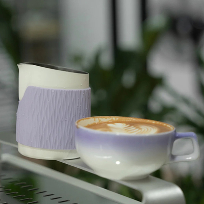 AIRFLOW气流对流压纹咖啡杯陶瓷杯泽田杯专业拉花拿铁咖啡杯240ml