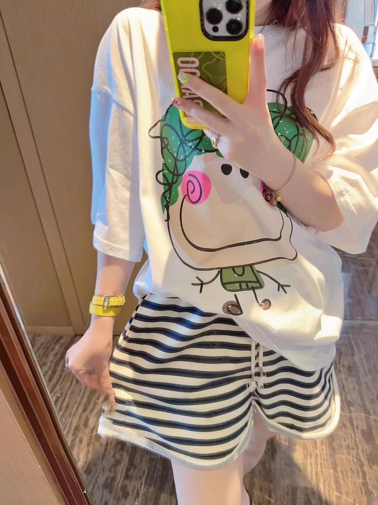 睡衣女夏纯棉网红ins风运动休闲短袖短裤两件套可外穿出门家居服