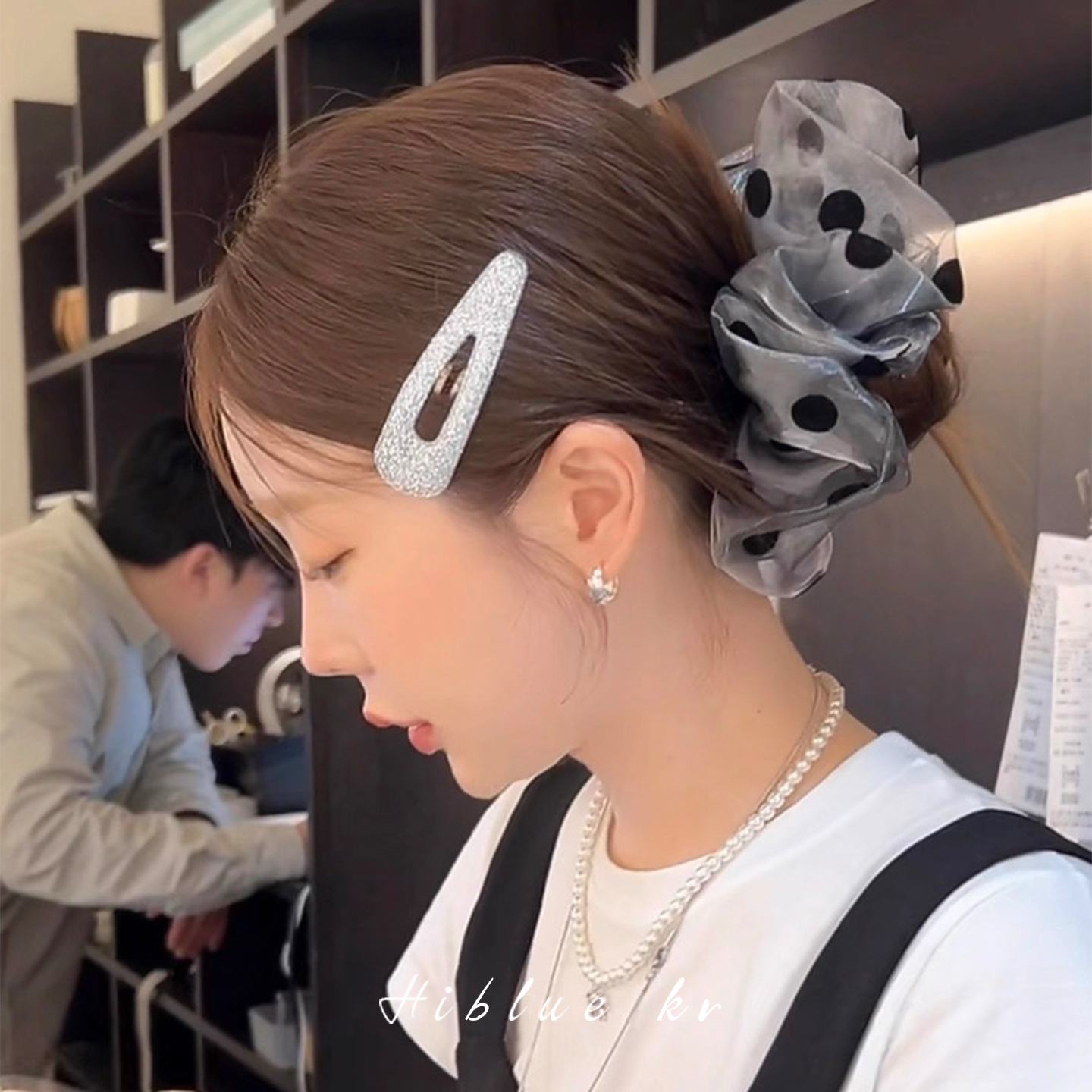 海蓝蓝韩国同款侧边刘海发夹