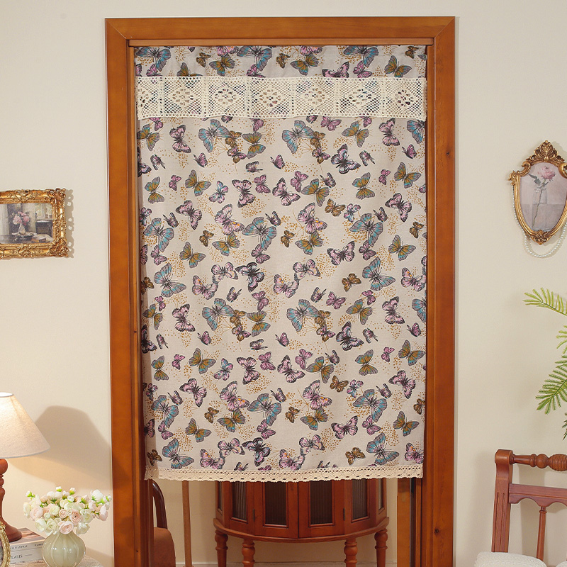 门帘隔断帘卧室厨房遮挡帘家用玄关卫生间隐私挂帘免打孔商用帘子