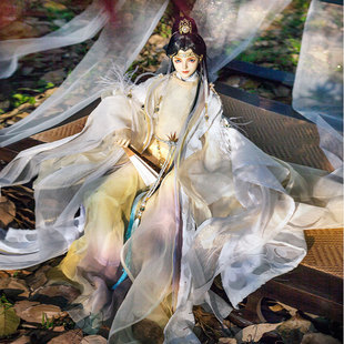 月夜行歌黄鹂金衣公子BJD男娃浅色古风娃衣叔3三分4四分古装现货