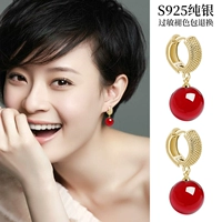 Серьги из воскового агата, гипоаллергенное украшение-шарик, популярно в интернете, изысканный стиль