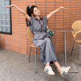 【新款】欧货工装风上衣+半裙两件套套装016-P125-K178，女装套装/套裙，浙宝113