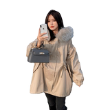 【现货】长款连帽派克服614-P190-K278，女装棉衣/棉服，浙宝113