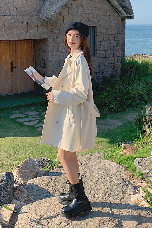 新款21秋季风衣外套006-607-P115-K168,女装风衣,浙宝113