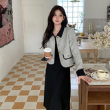 【大货已出】黑白拼接小香风短外套878-P135-K188，女装短外套，浙宝113