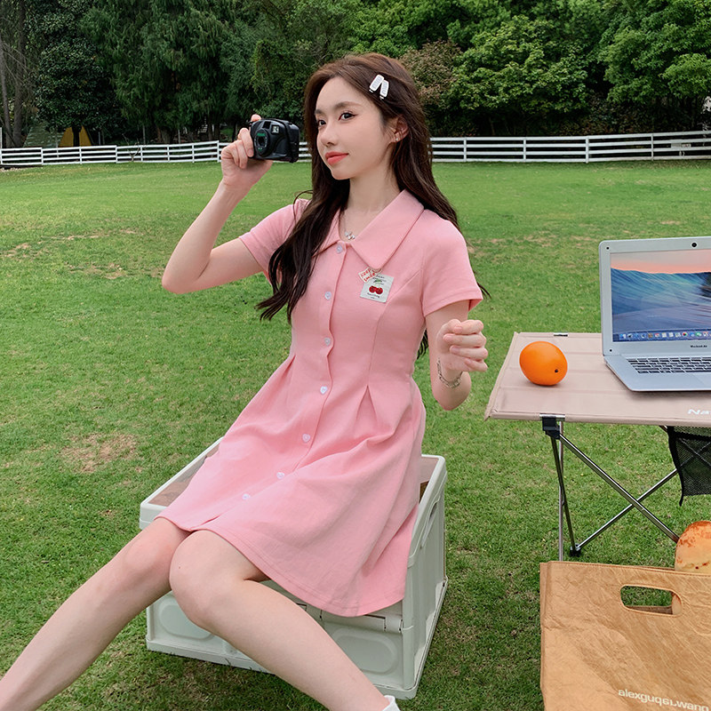 【大货已出】小樱桃POLO爱心扣短裙833-P95-K148,女装连衣裙,浙宝113