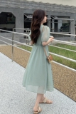 【现货】网纱花边连衣裙651-P95-K148，女装连衣裙，浙宝113