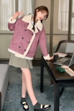 【大货已出】麂皮绒仿兔毛皮毛一体885-P185-K268，女装派克服，浙宝113