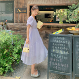 【大货已出】法式莱赛尔肌理感泡泡袖连衣裙830-P105-K158，女装连衣裙，浙宝113