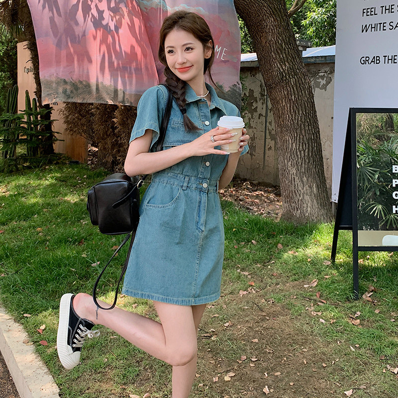 【现货】休闲水洗牛仔连衣裙838-P115-K168,女装连衣裙,浙宝113