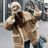 【出货中】两面穿麂皮羊羔毛皮毛一体255-P195-K288，女装派克服，浙宝113