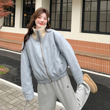 【现货】90羽绒内胆针织领拼接蛋白皮羽绒服519-P255-K368，女装羽绒服，浙宝113