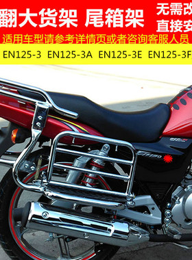 适用于豪爵锐爽EN125-3 3A3E3F侧翻大货架尾箱架后货架踏板尾翼