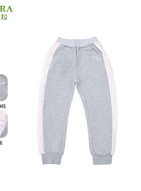 巴柯拉专柜同款中大女童裤子儿童卫裤大童春秋针织女孩运动裤长裤