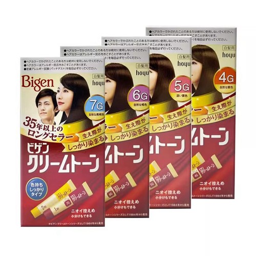 日本进口美源发彩可瑞慕hoyo染发膏自己在家染发剂局部沙龙遮白发 - 封面