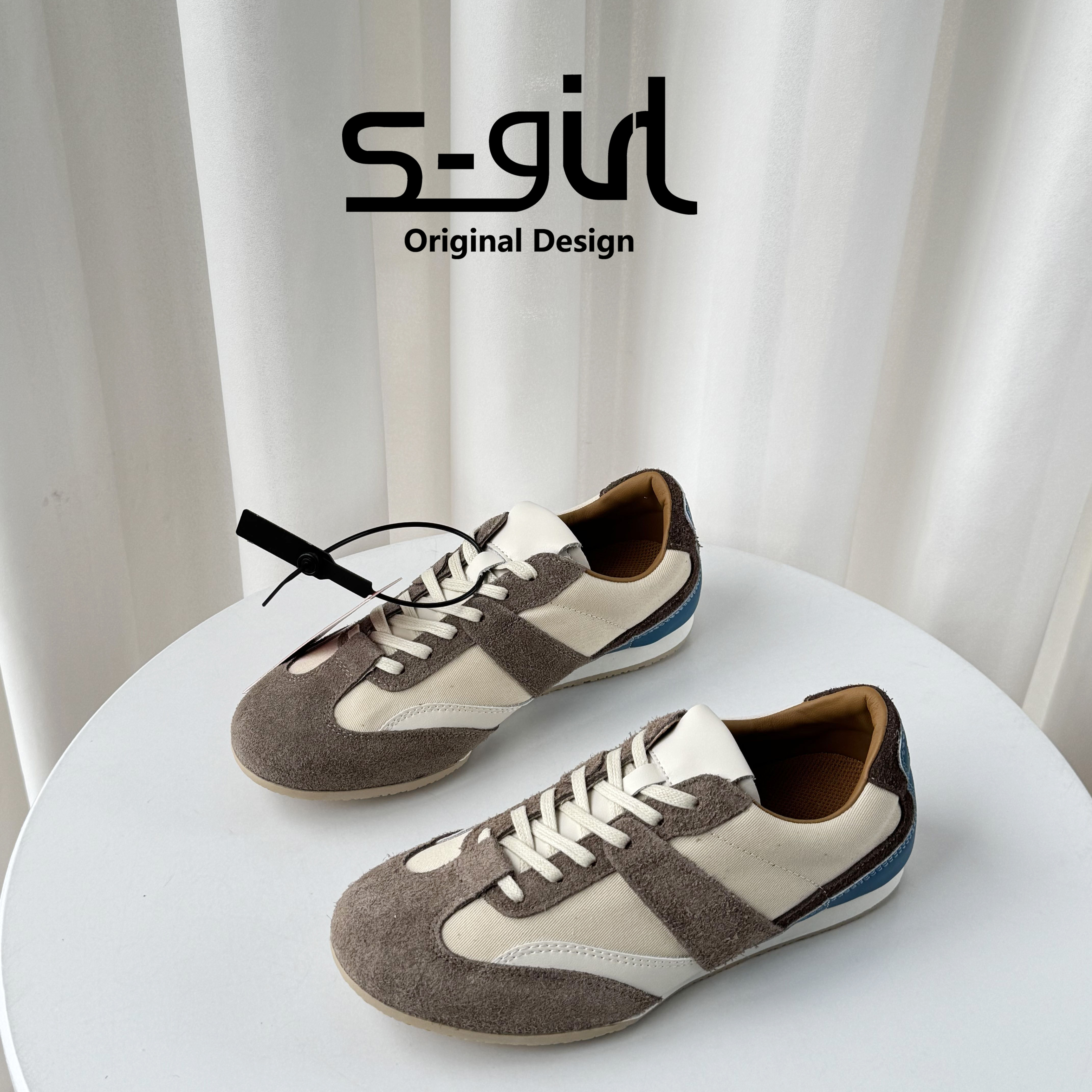 SGIRLTWTW平底美拉德德训鞋女